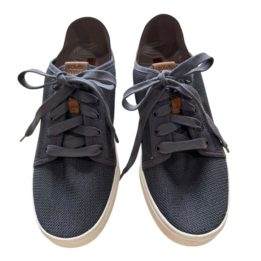 OLUKAI Pehuea Li Gray  Lace Up Casual Sneakers W10 EU40 NEW